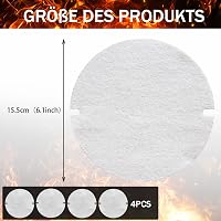 Beekeg 4db kályha csőtömítés lapos tömítés 120-150mm 1400°C hőálló 3