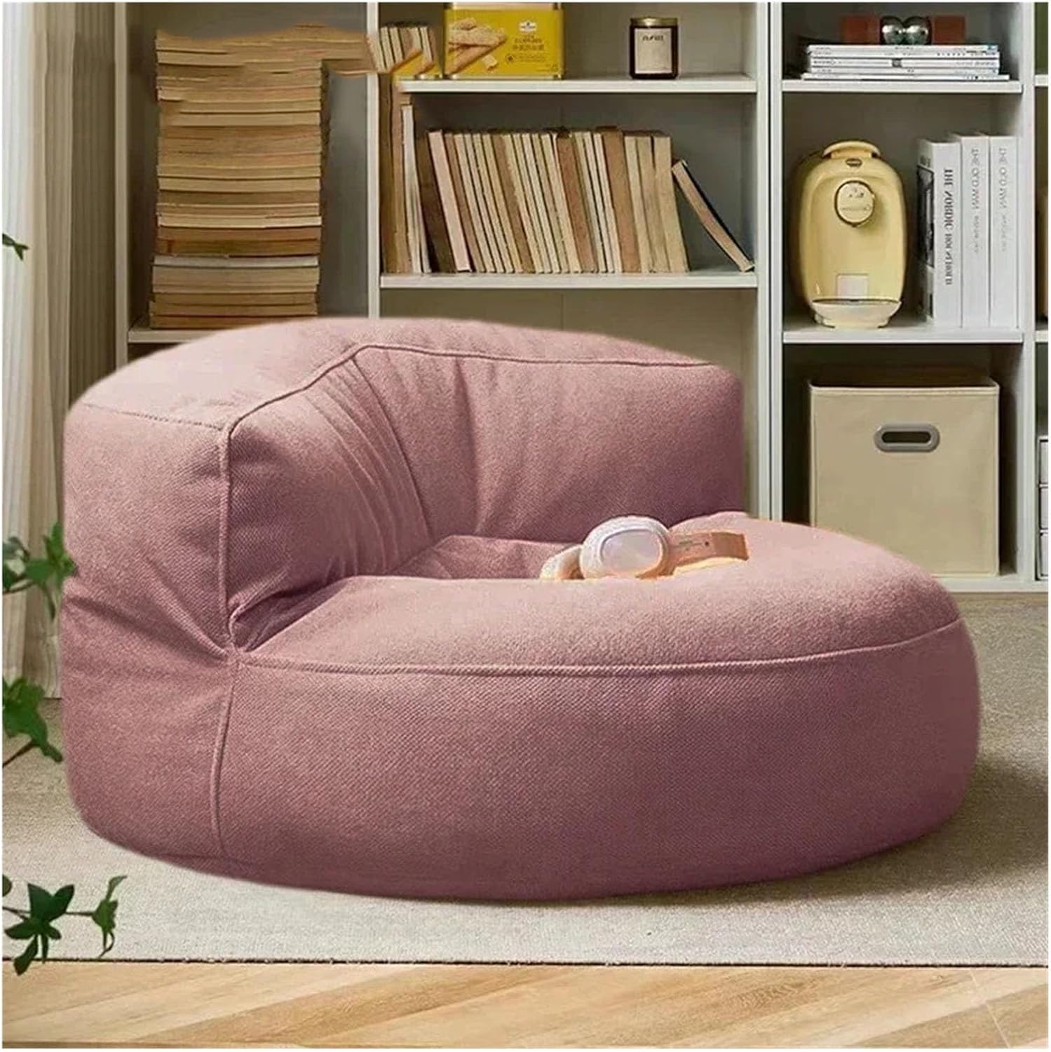 Waterproof Pouf Chair Garden Beach Pool Ottoman Salon Sofa Seat | Pink-single