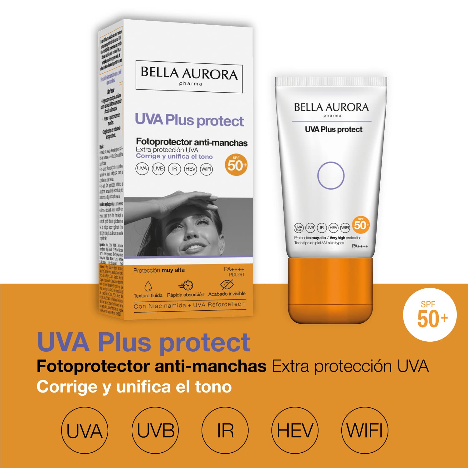 BELLA AURORA UVA Plus Protect écran solaire anti-taches SPF50+