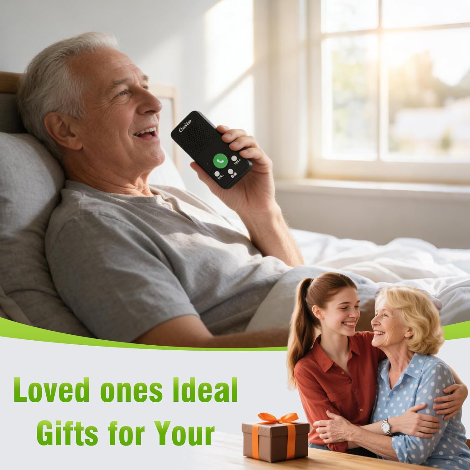 2 Way intercom System for Elderly, Full Duplex Hands Free Talk Wireless Intercom System, Push to Talk | 1000mAh Battery | No WiFi | Cell Needed (2-Pack) - Image 8