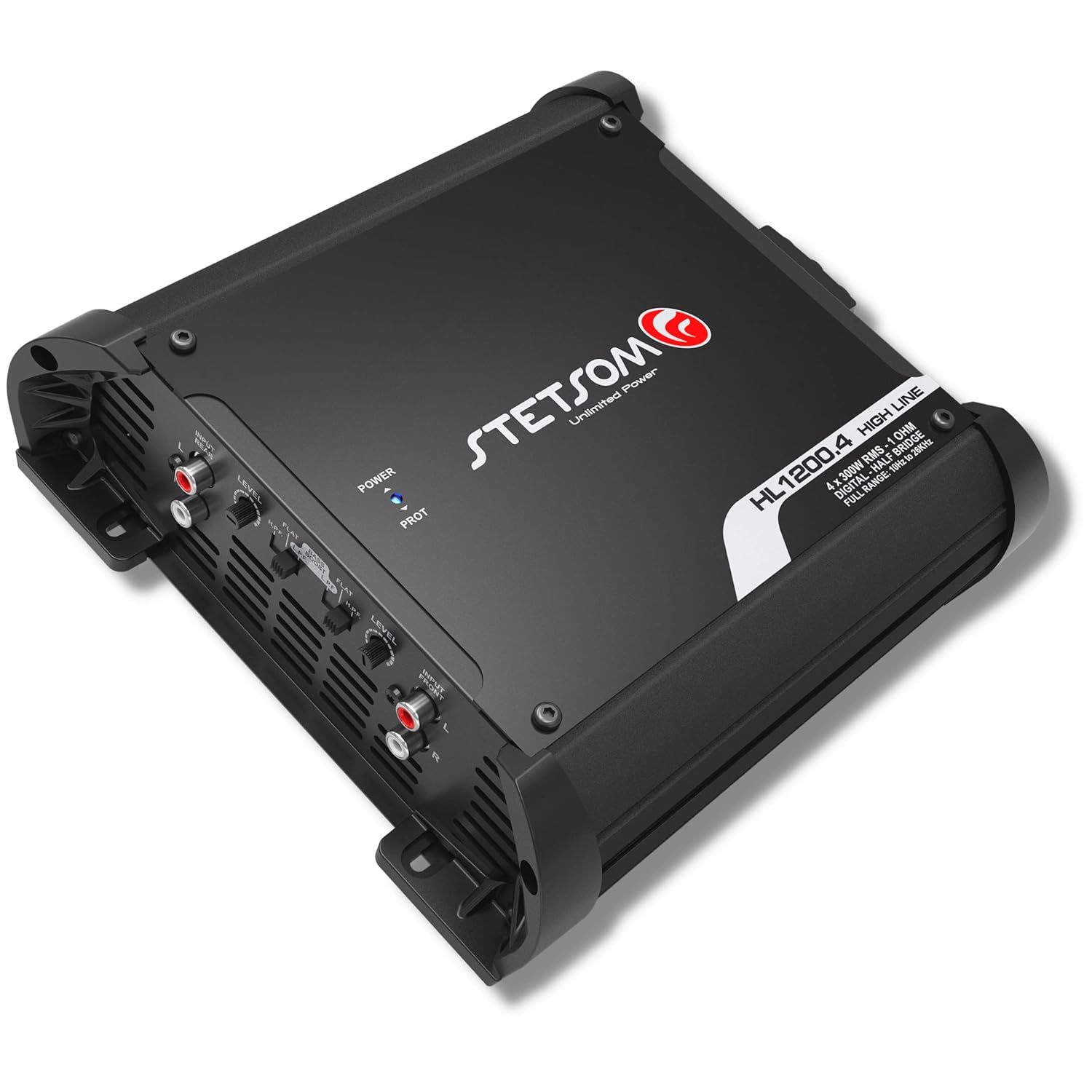 Stetsom HL 1200.4 1 Ohm Multichannel Stereo Car Audio Amplifier, HL1200.4 1.2K Watts RMS, 4