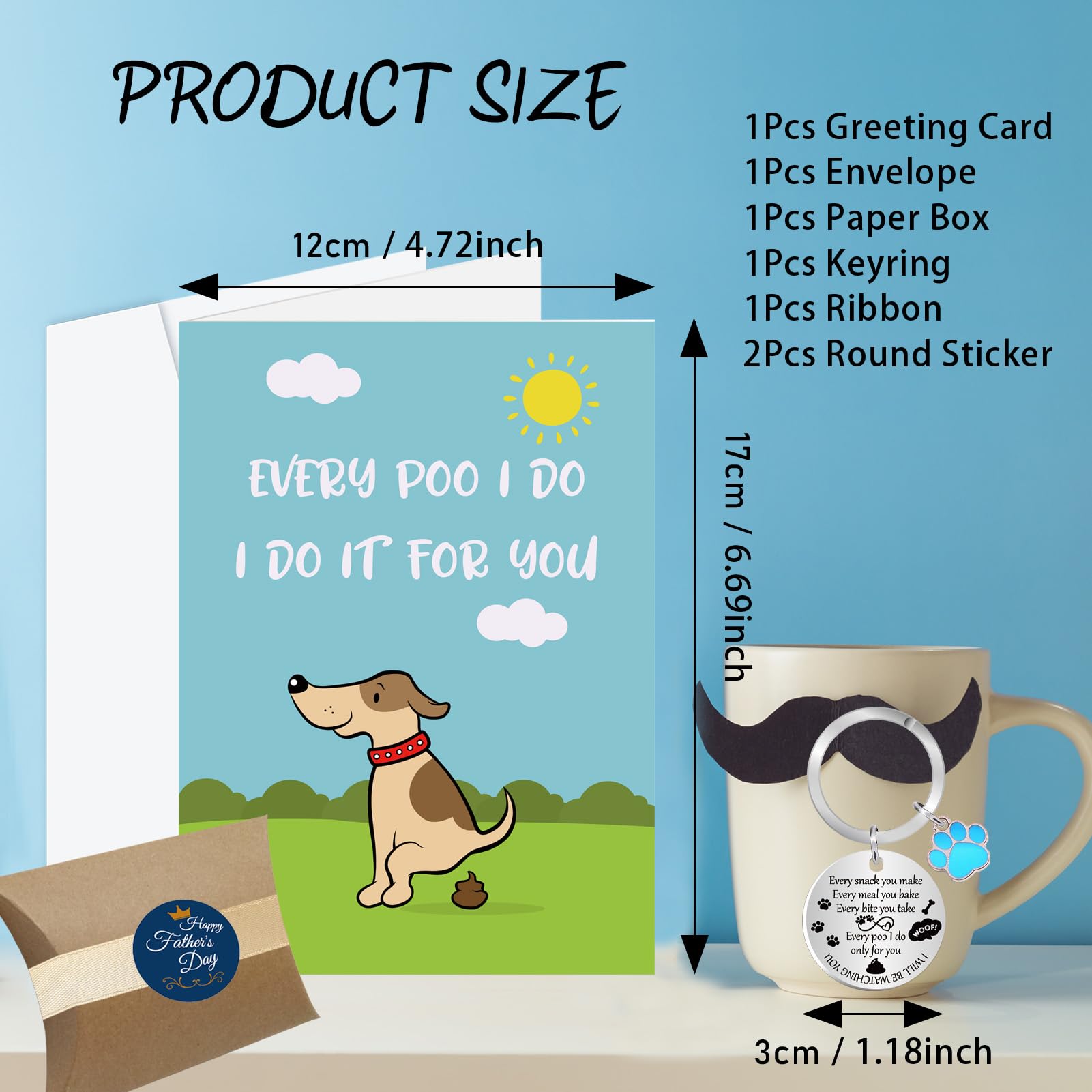 Fathers Day Card from Dog, Dog Dad Gifts, Fathers Day Dog Dad Gifts from the Dog - Image 3