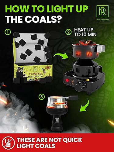 Miniatura 54 de Cachimba carbón de carbón de coco – Paquete XL 84 unidades y 2.6 lbs (2.6 libras) – Calidad premium 0.984 in (1x1x1 in) – 100% carbón de coco