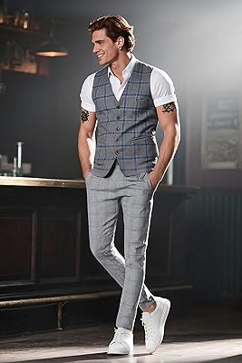 Plaid&Plain Men's Plaid Pants Skinny Dress Pants for Nepal | Ubuy Plaid&Plain Men's Plaid Pants Skinny Dress Pants for Nepal | Ubuy