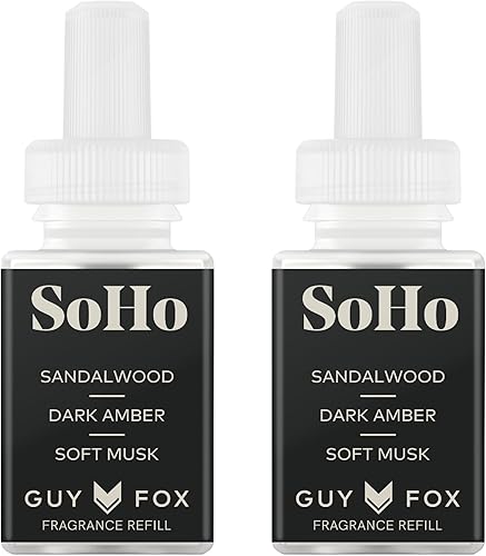 Pura & Guy Fox - Recambio de aroma para el hogar, difusor de aire inteligente, hasta 120 horas de fragancia de lujo por recarga, esencial para el