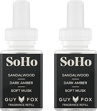 Pura & Guy Fox Home Scent Refill - Smart Air Diffuser - 2 Pack, SoHo