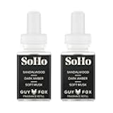 Pura & Guy Fox Home Scent Refill - Smart Air Diffuser - Up to 120-Hours of Luxury Fragrance per Refill - Home Essential - Clean & Safe Diffuser Fragrance - 2 Pack, SoHo