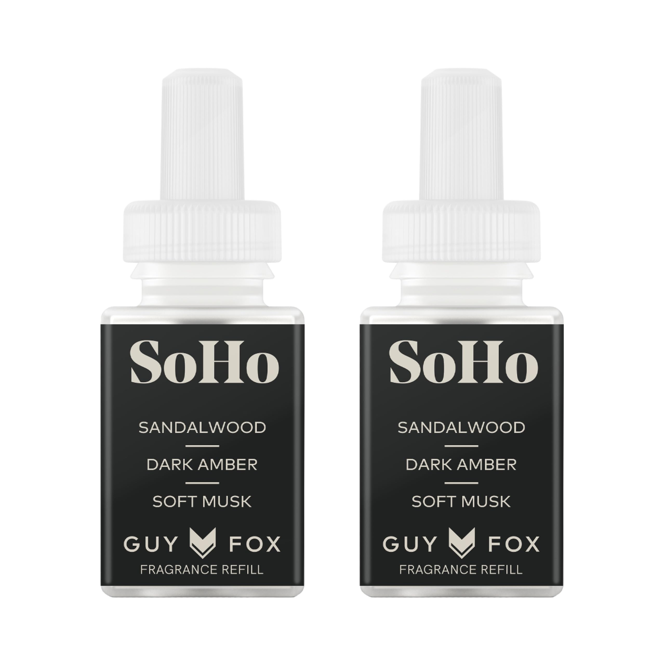Pura and Guy Fox - Fragrance for Smart Home Air Diffusers - Room Freshener - Aromatherapy Scents for Bedrooms & Living Rooms - Odor Eliminator - 2 Pack - SoHo
