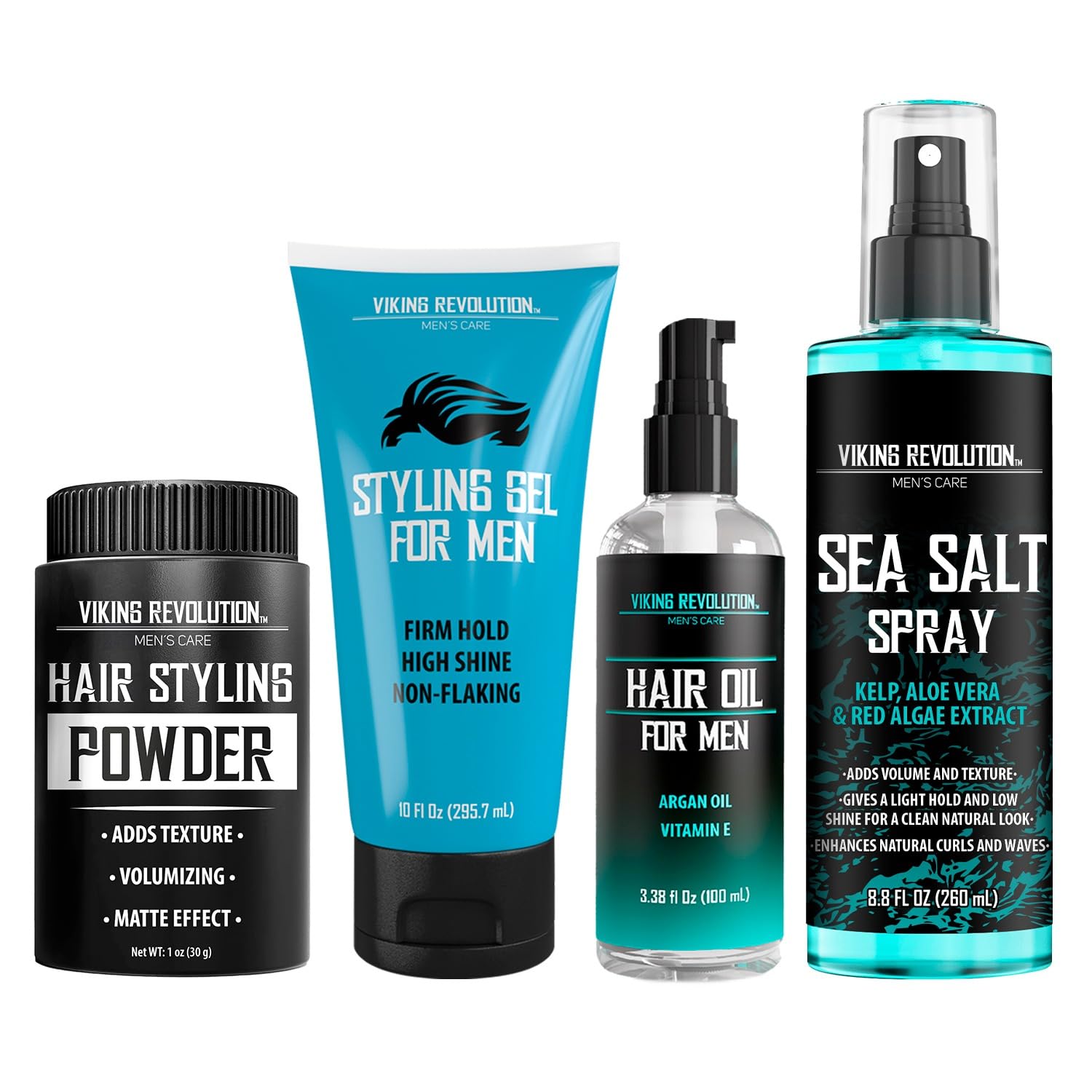 Viking Revolution Sea Salt Spray Hair Oil Hair Gel Styling Powder