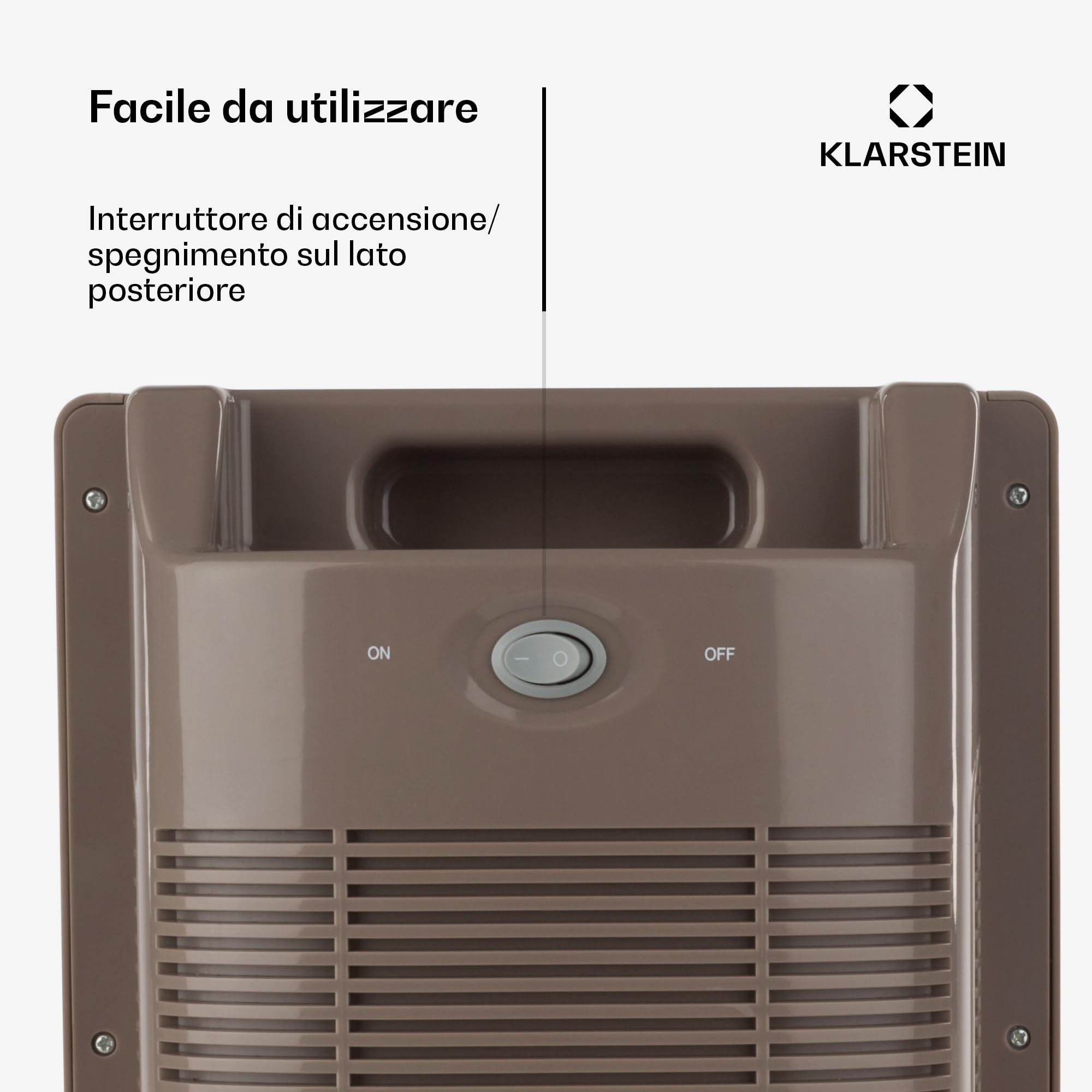 Klarstein Drybest 2000 2G Deumidificatore - Deumidificatore d'ambiente 700 ml/giorno, 70 W di potenza, serbatoio acqua 2 L, spegnimento automatico, LED di funzionamento, silenzioso, grigio