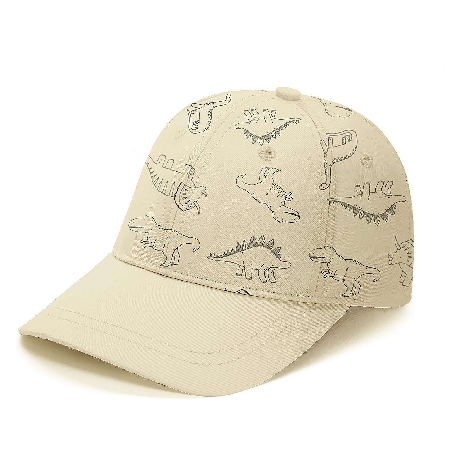 TOMEEK Sonnenhut Kinder Baseball Cap Niedlich Dinosaurier Freizeit Cap Kinder Unisex Verstellbare Baby Baumwolle Outdoor Sport Hut Jungen und Mädchen Anti-UV Caps