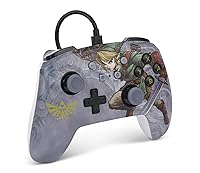 Vista 3 de PowerA Enhanced Nintendo Switch and Switch 2 Wired Controller - Valiant Link, Nintendo Switch Controller Zelda, Mappable Gaming Buttons, Officially