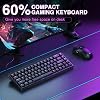 AULA WIN68HE Rapid Trigger Gaming Keyboard with Cable Hall Effect Magnetic Switches 0.02 mm RT Accuracy Adjustable Actuation 8000Hz RGB 60% Mechanical Keyboard