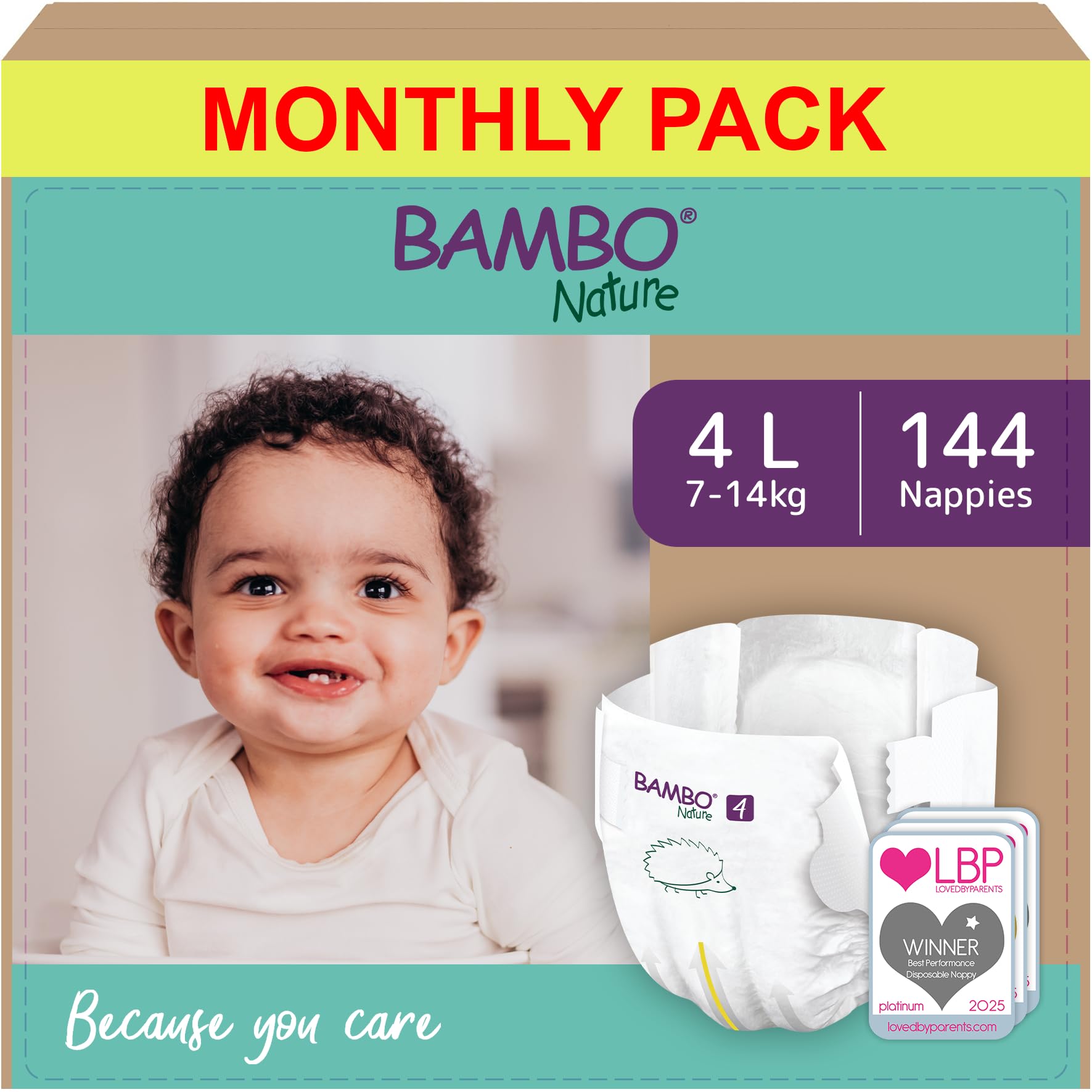 Bambo Nature Premium Eco Nappies, Premature Size 0 (2-7lb/1-3kg), XXS, Pack of 24, Eco-Labelled Nappies, Enhanced Leakage Protection, Secure and Comfortable Baby Nappy — view 11