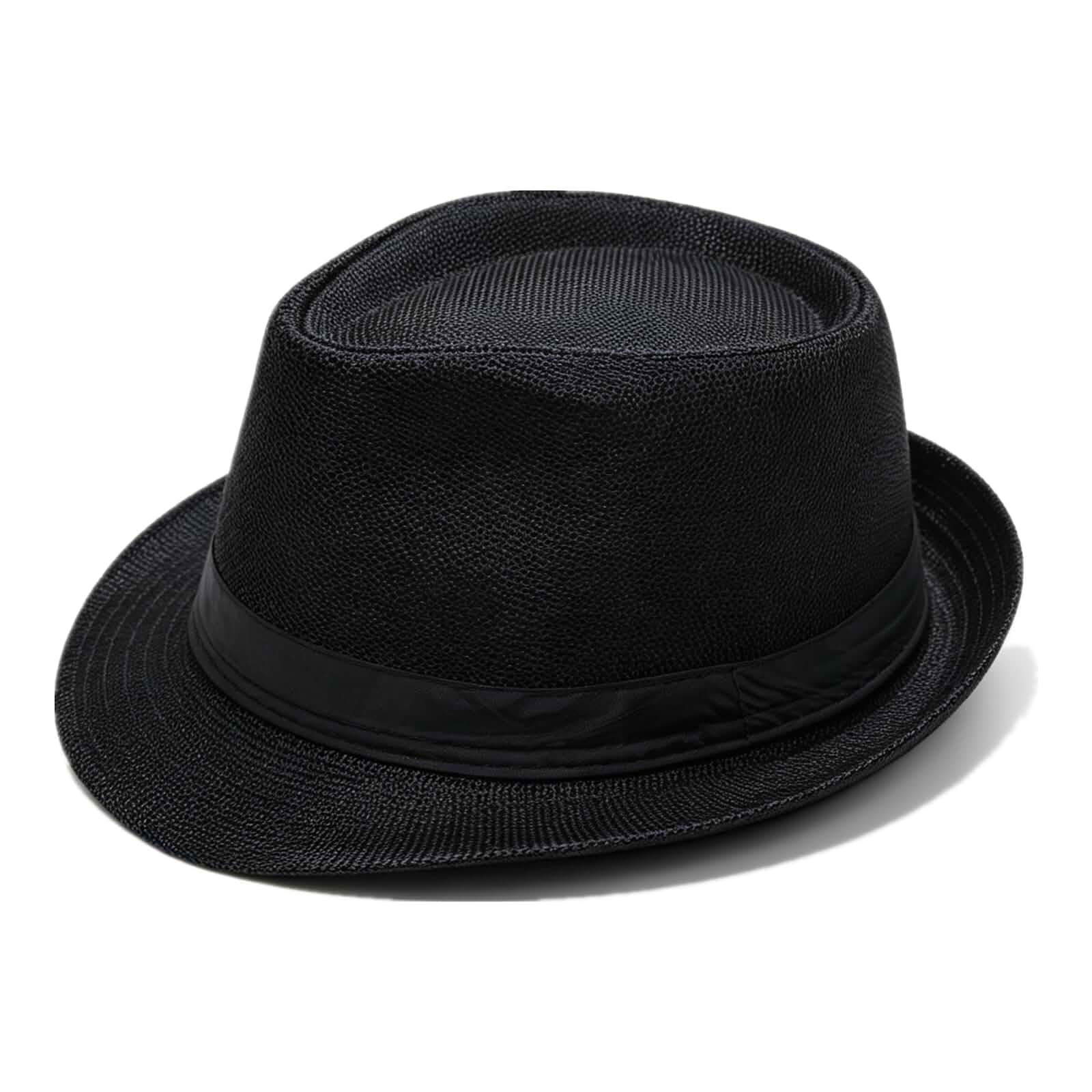 Unisex Classic 1920s Fedora Hat Short Brim Panama Trilby Hat Casual Jazz Cap for Men Women
