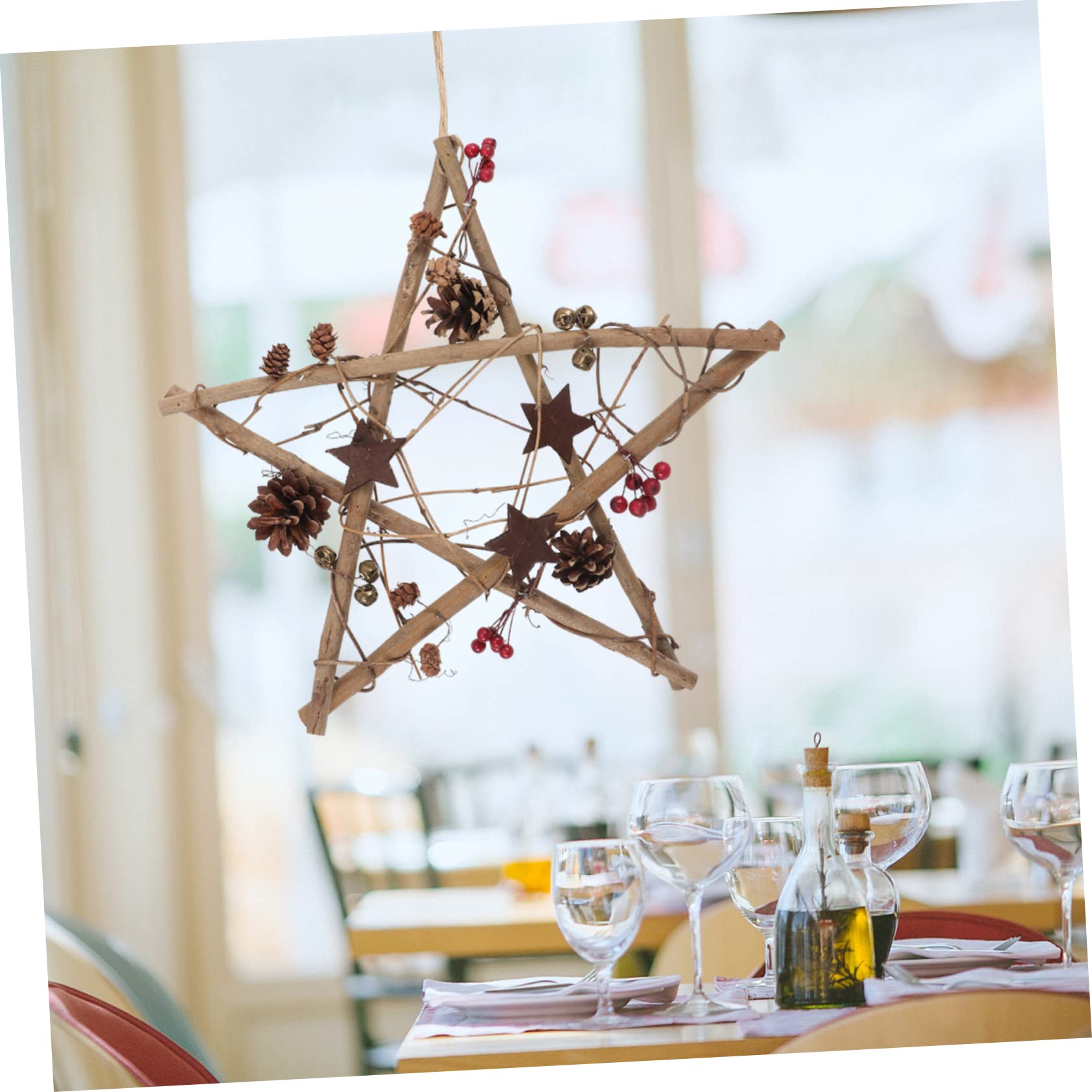 COLLBATH Decorazioni Per Albero Di Natale Forma Di Stella Addobbi Natalizi Da Appendere in Materiale Resistente Per Feste e Decorazioni Natalizie