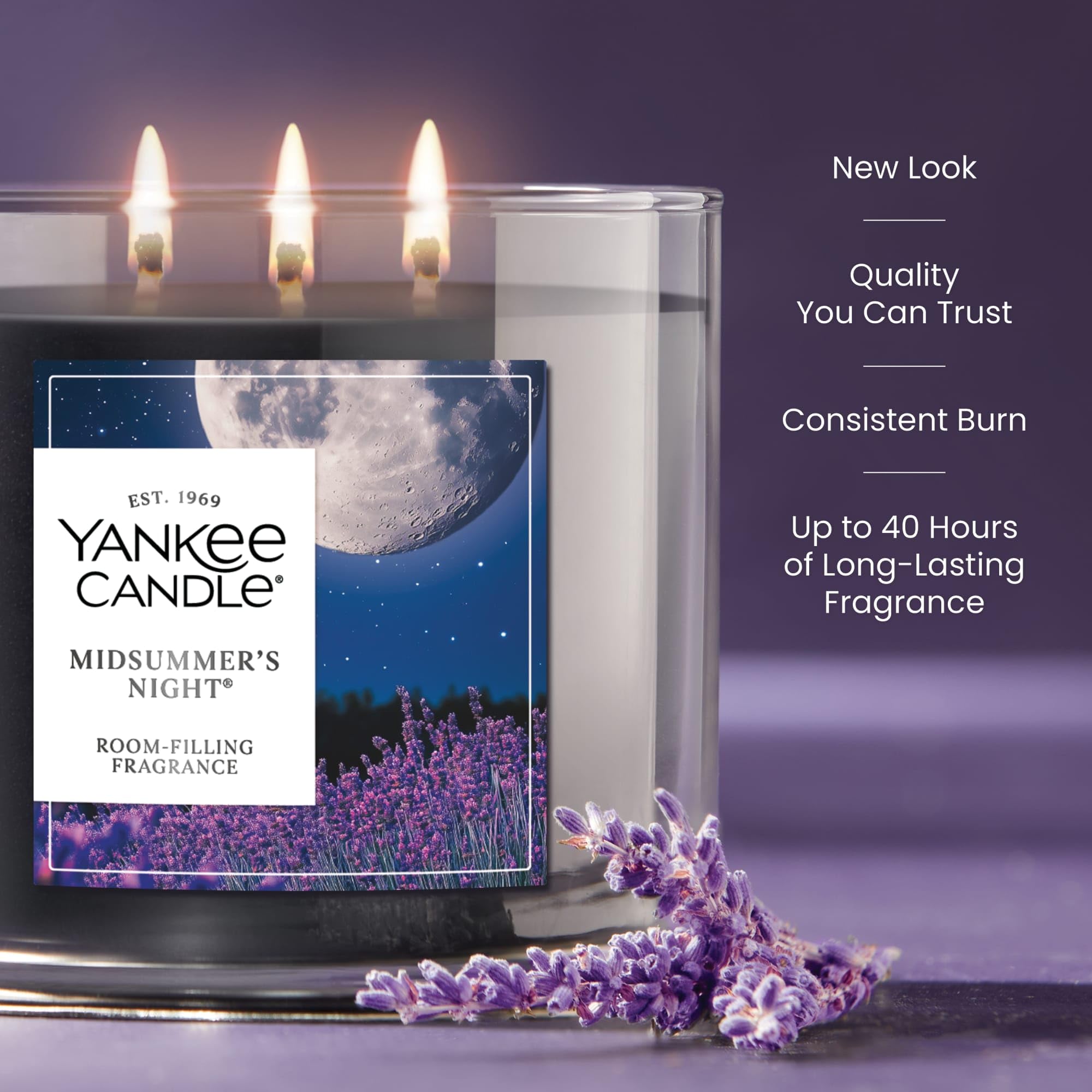 Amazon.com: Yankee Candle Mid Summer's Night Scented Candle, 14.5