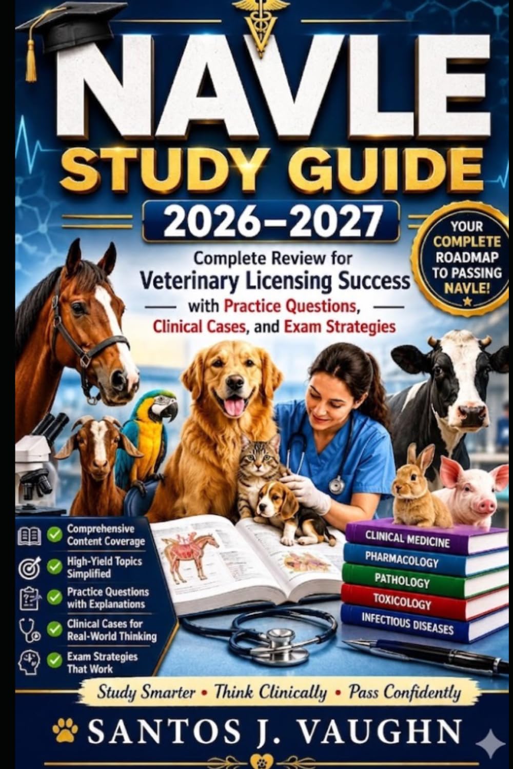 NAVLE Study Guide 2026–2027: Complete Review for Veterinary Licensing Success with Practice Questions, Clinical Cases, and Exam Strategies