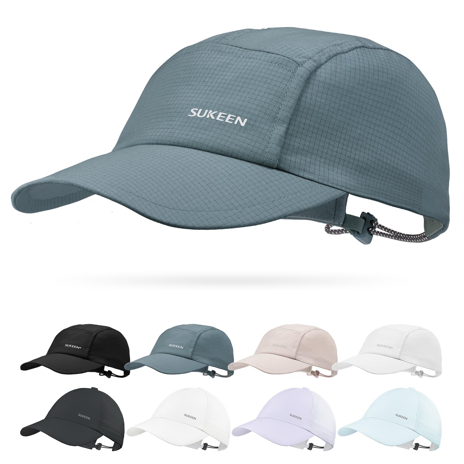 Sukeen Lightweight Running Hat for Women Sports Baseball Cap Unstructured | Quick Dry, Adjustable, Breathable, Comfortable, Absorb Sweat, UPF50+, Packable for Hiking, Tennis, Golf, Workout, Gym, Outing