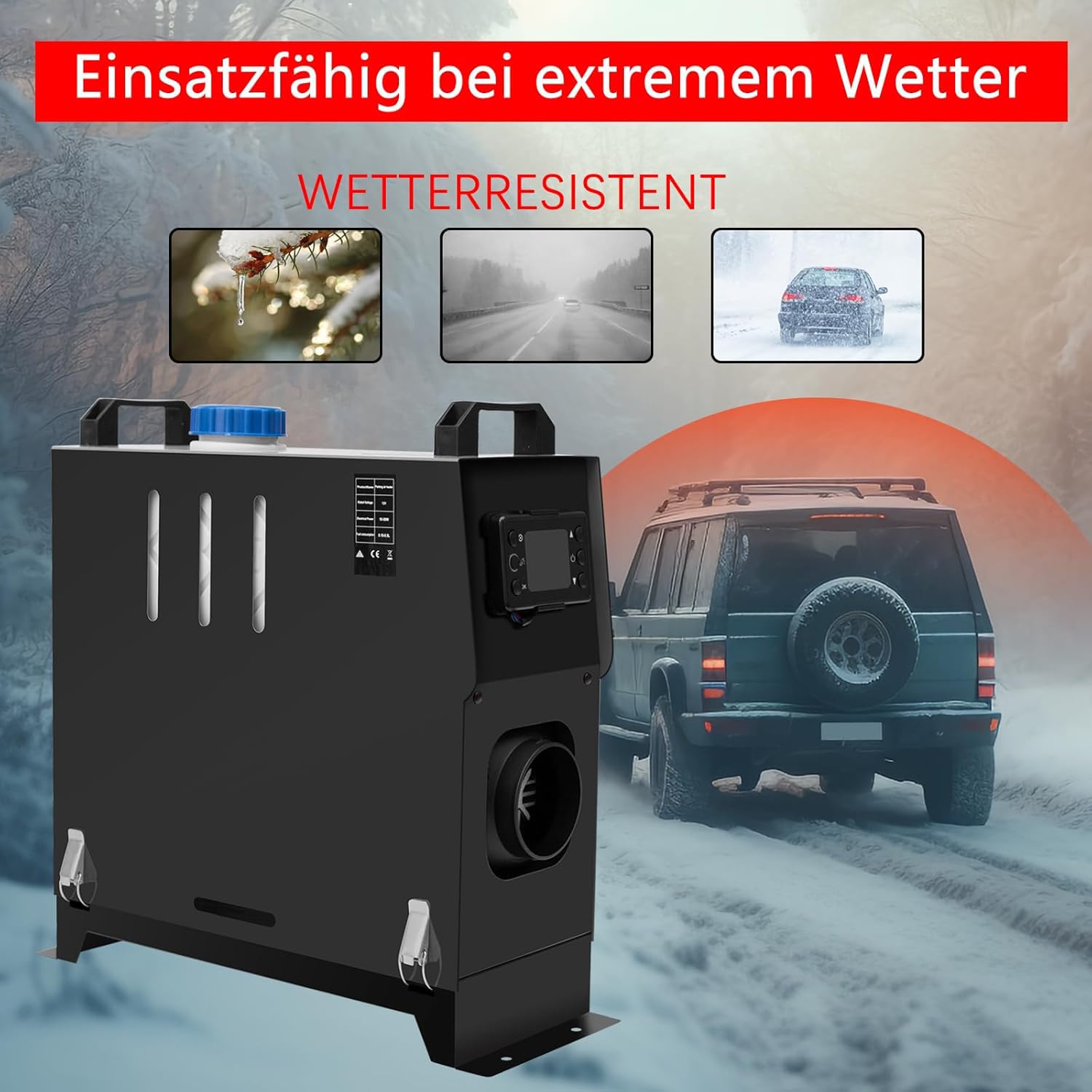 LZQ 8KW Diesel Standheizung 12V - Lufterhitzer Mit Fernbedienung Für Auto & Wohnmobil