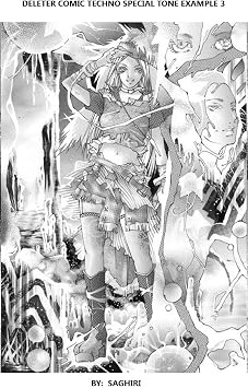 Deleter Screen Tone Jr JR-507 [ Flower Pattern ] [Sheet Size 182x253mm (7.16x9.96)] for Comic Manga Illustration