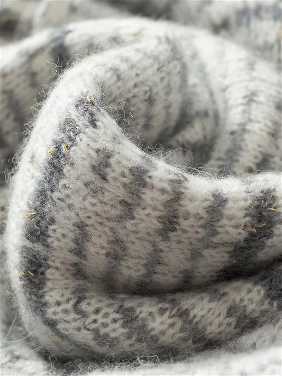 Sciarpa in cashmere scialle uomo donna inverno lavorato a maglia a righe caldo collo Protectio adulto unisex sciarpe