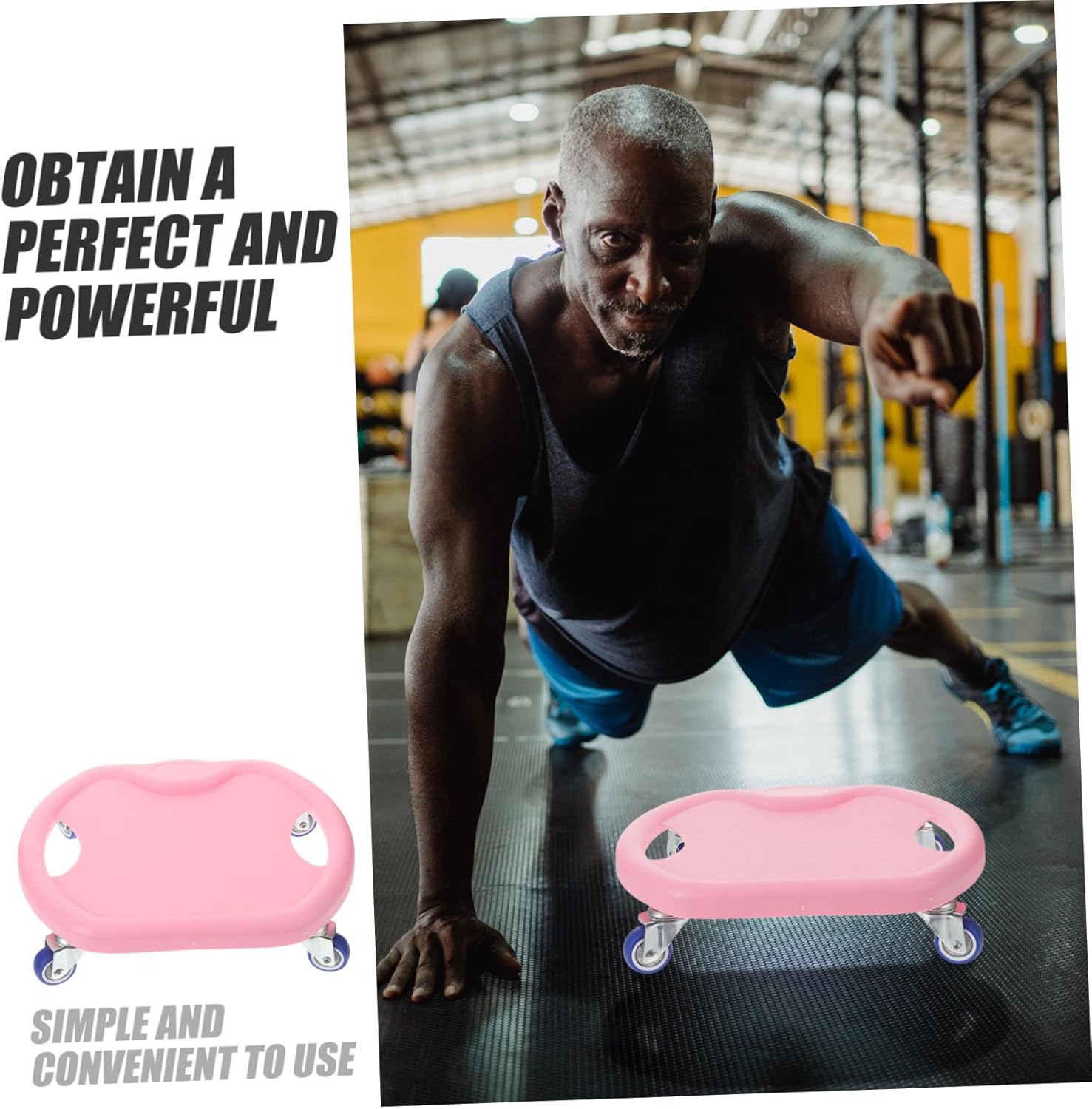 Abdominal Fitness Disc Sliding Plate for Workout Home Gym Equipment Weight Loss Wheel Abdominal Training Board