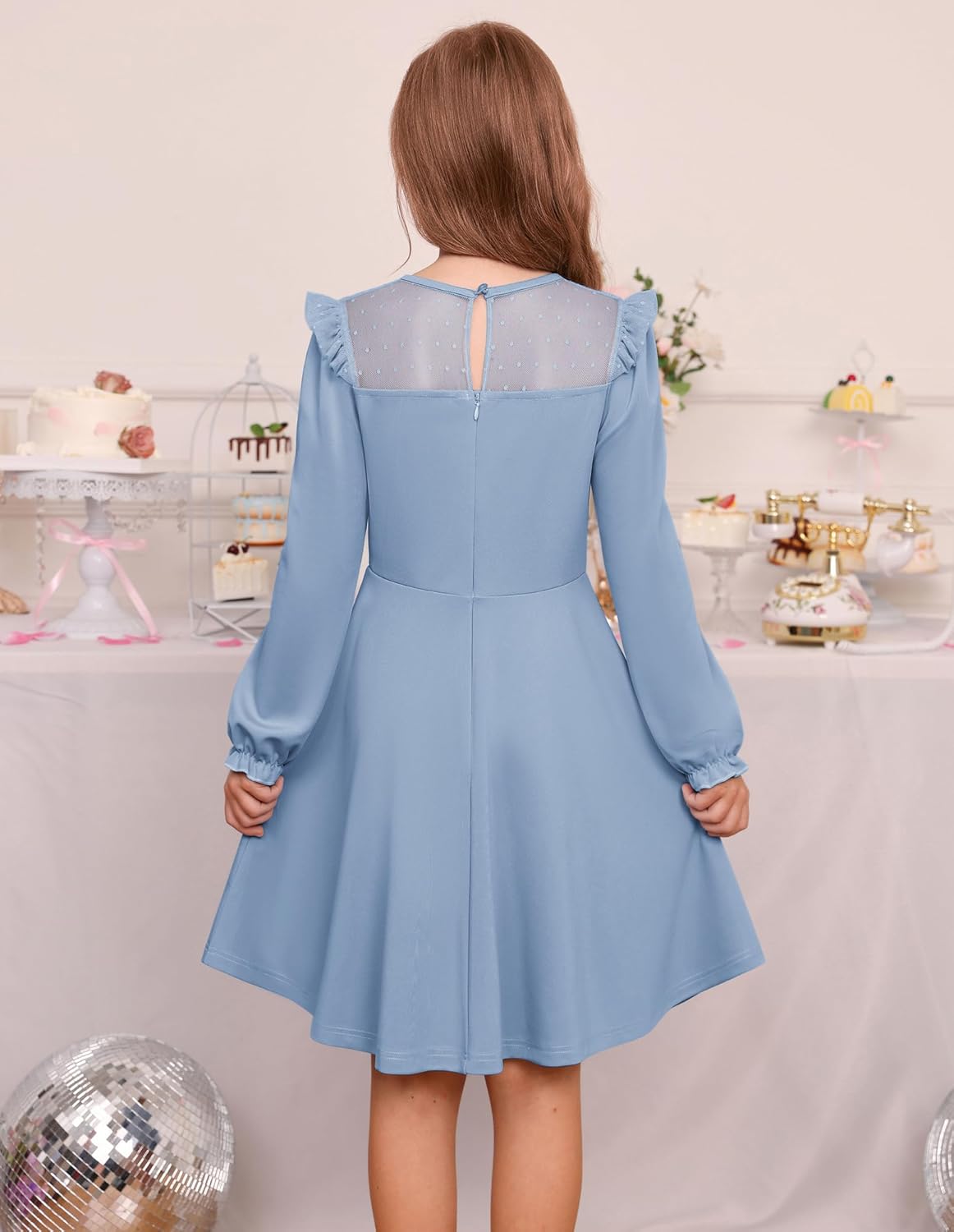 GRACE KARIN Girls Party Formal Dresses 6-14Y Kids Holiday Wedding Graduation Birthday Christmas Dress - Image 5