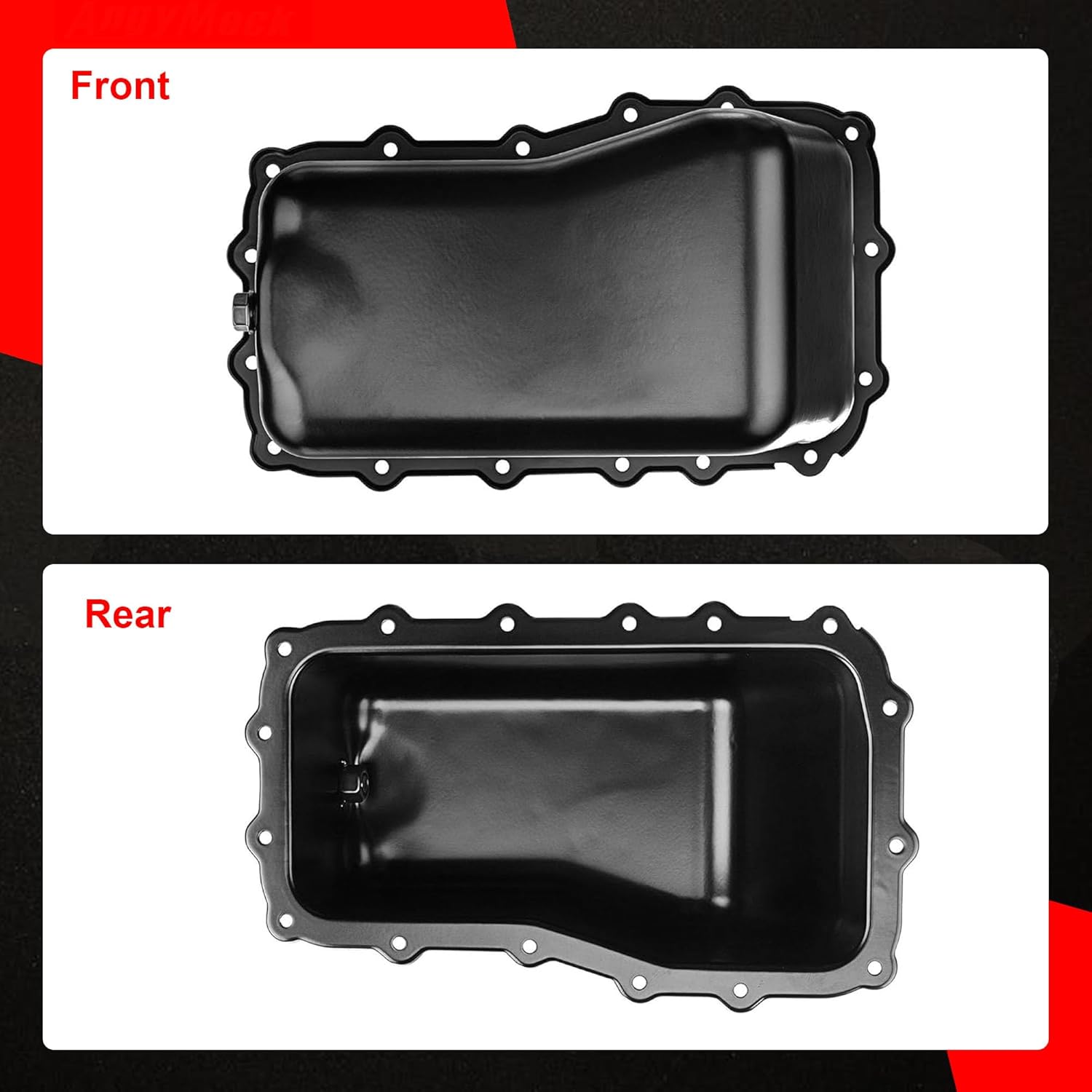 264-468 Engine Oil Pan Sump with Drain Plug Compatible with Jeep Wrangler 2007-2011 3.8L V6 Center Sump Replace 4666153AC