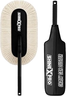 ShineXPro Car Duster - Lint-Free & Scratch-Free Car Cleaner Brush with Long Handle - Car Dust Cleaner features Paraffin Wa... Price In India