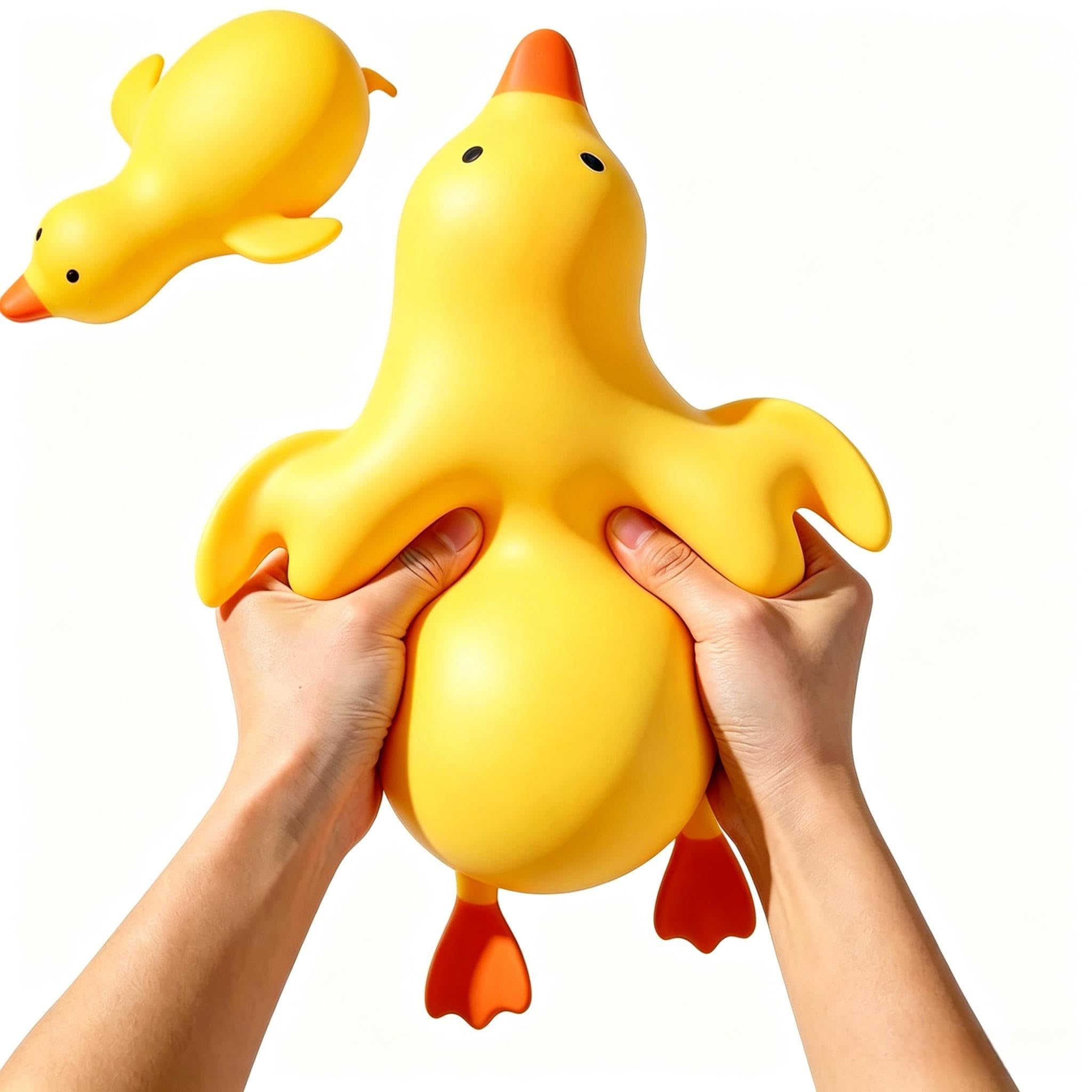 Kaczka Squishy, 14 cm, urocze duże kaczki, piłka antystresowa, miękkie squishy, powoli rosnąca piłka antystresowa, zabawa, kaczki dekompresyjne, prezent na niepokój, stres przyjęcie upominki (rozmiar