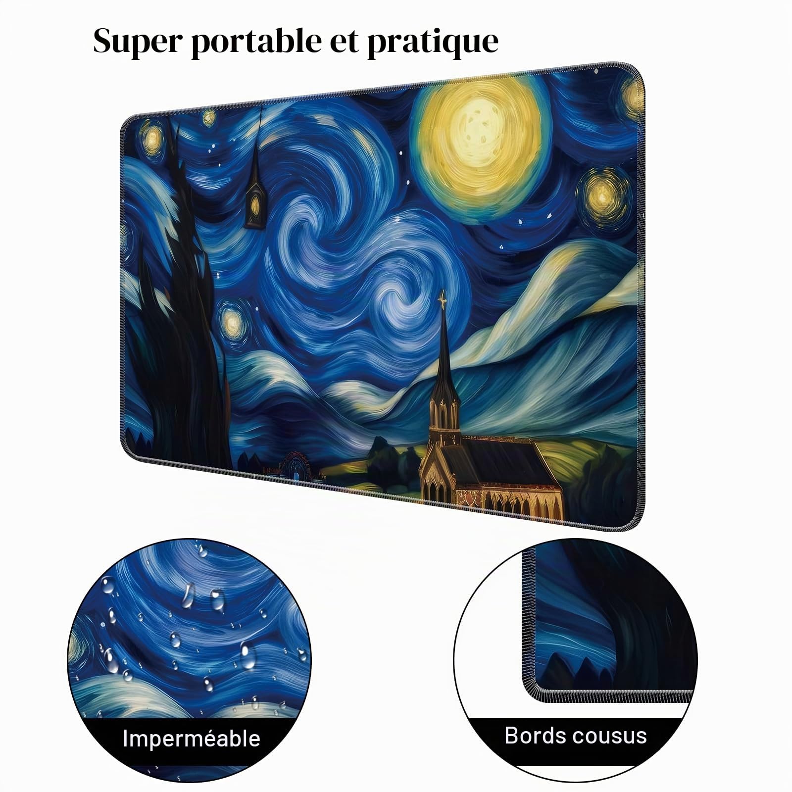 MTG Tapis de jeu, 61 x 35,5 cm, pour TCG MTG Tapis de jeu de cartes MTG avec zones, surface en caoutchouc lisse, tapis de jeu de combat (magie)