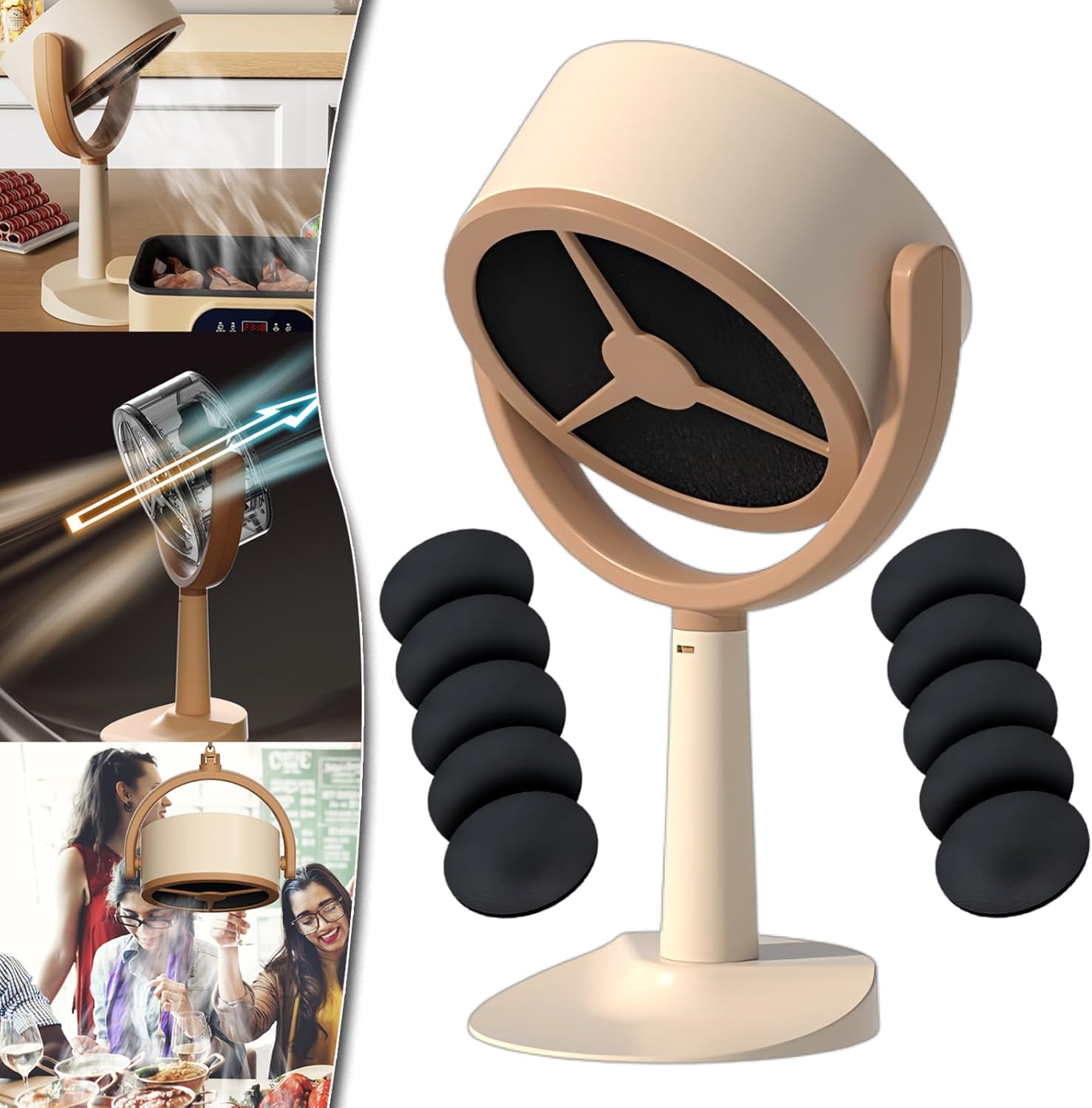 Portable Kitchen Exhaust Fan, Smoke Fan for Smoking Indoors