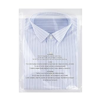 iMailer - 100 Count - 12" x 15" Clear Plastic Poly Bags with Suffocation Warning for Clothing, T-Shirts,Shipping, Packaging -Resealable Adhesive,Not Strong