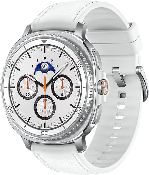 Samsung Galaxy Watch 8 Classic (2025) 46mm - Reloj inteligente Bluetooth, diseño de cojín, bisel giratorio, botón rápido, entrenamiento de sueño, entrenador de carrera, puntuación de energía, blanco