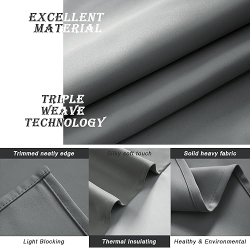 Miniatura 9 de TOAVA DECO Cortinas de cenefa coral para dormitorio, con aislamiento térmico, cenefa de ventana de coral de 18 pulgadas de largo, cenefas cortas con