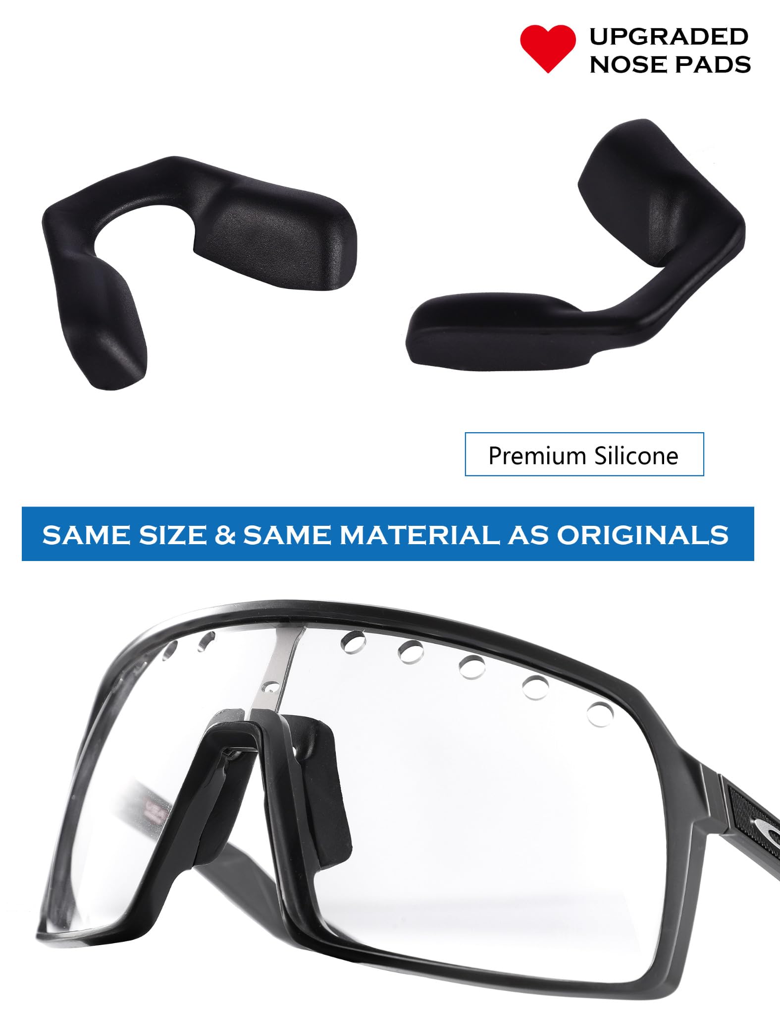 Naso di ricambio per occhiali da sole Oakley Sutro OO9406 / Sutro Lite, nero