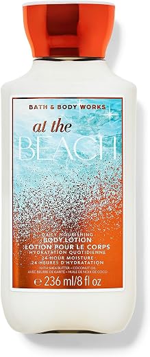 Bath &amp; Body Works At The Beach Body Lotion (Shea Butter + Coconut Oil) | 24Hr Moisture | 236 ml / 8 fl oz | Fragrance - Fr...