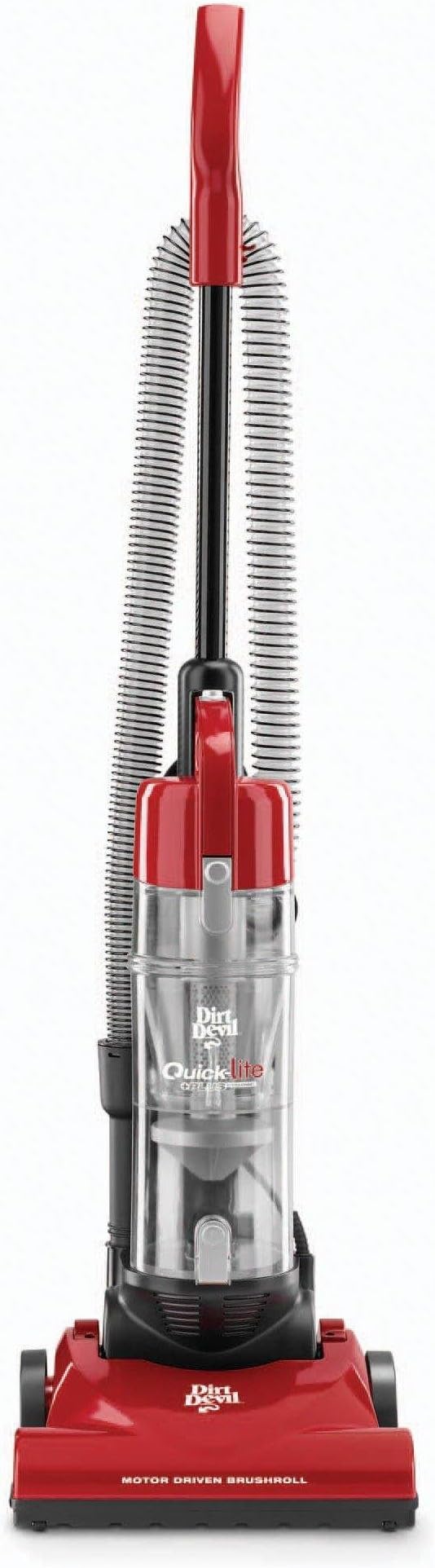 DIRTDEVIL UD20015 Dirt Devil Vacuum Cleaner Quick Lite Plus Bagless Corded Upright Vacuum, Red