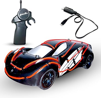 LumiTEKâ„¢ R/C - Drift King - Customizable LED Car - 2.4 GHz 1:16 Scale Remote Control Car - Ages 8+