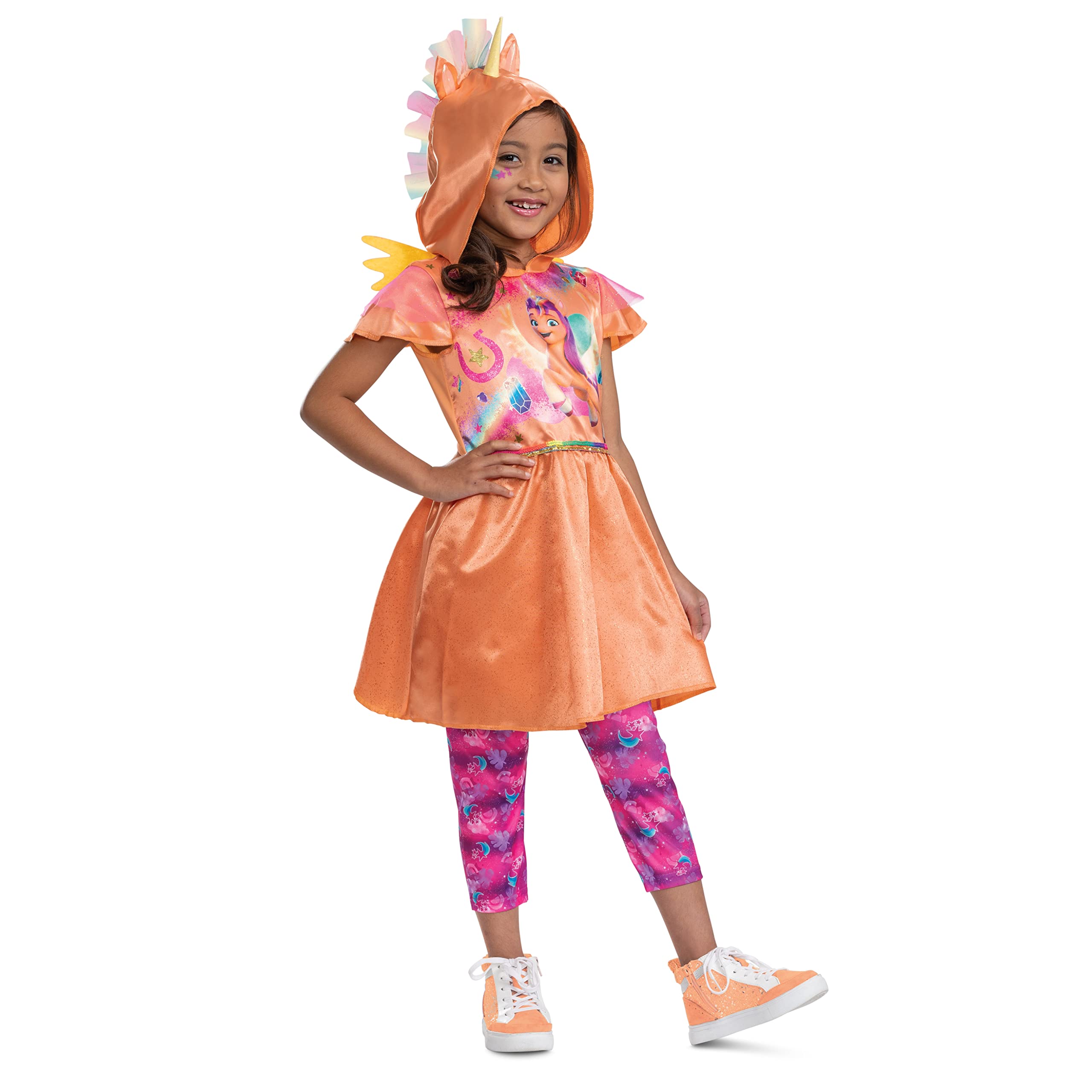 Sunny Alicorn Costume, Official My Little Pony Costume Dress for Kids, Size (4-6x)