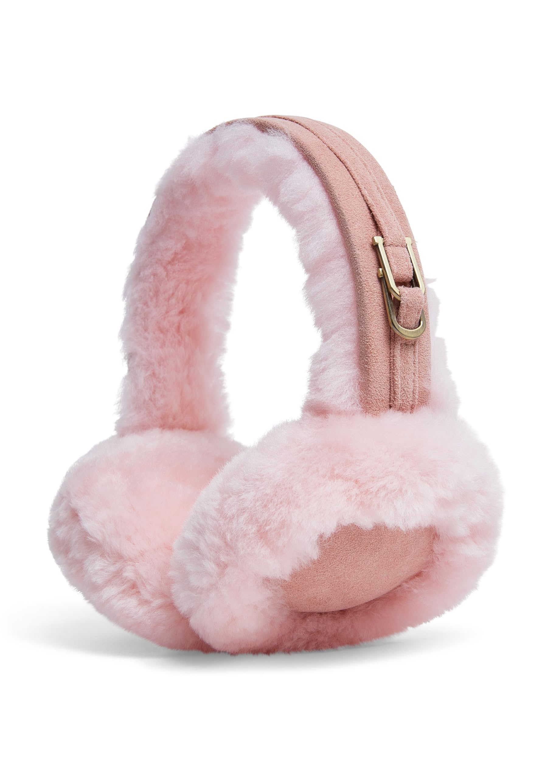 Infinity Leather Women's Pink Winter Super Soft Fluffy Ear Muffs Warm & Cozy Ear Warmers In