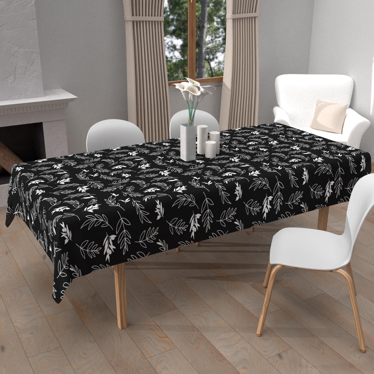 Soleil d'ocre Neptune Printed Tablecloth Rectangular 140 x 300 cm