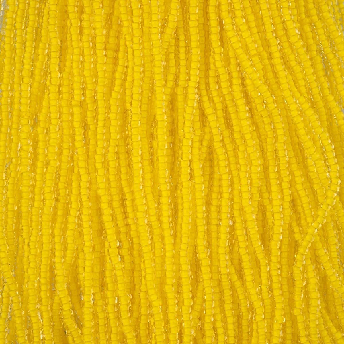 John Bead Czech Glass Seed Beads 8/0 (500g) Crystal Color Lined Terra Intensive Dark Brown Strung Bead for Jewelry Bracelet Necklaces DIY Art Craft Making