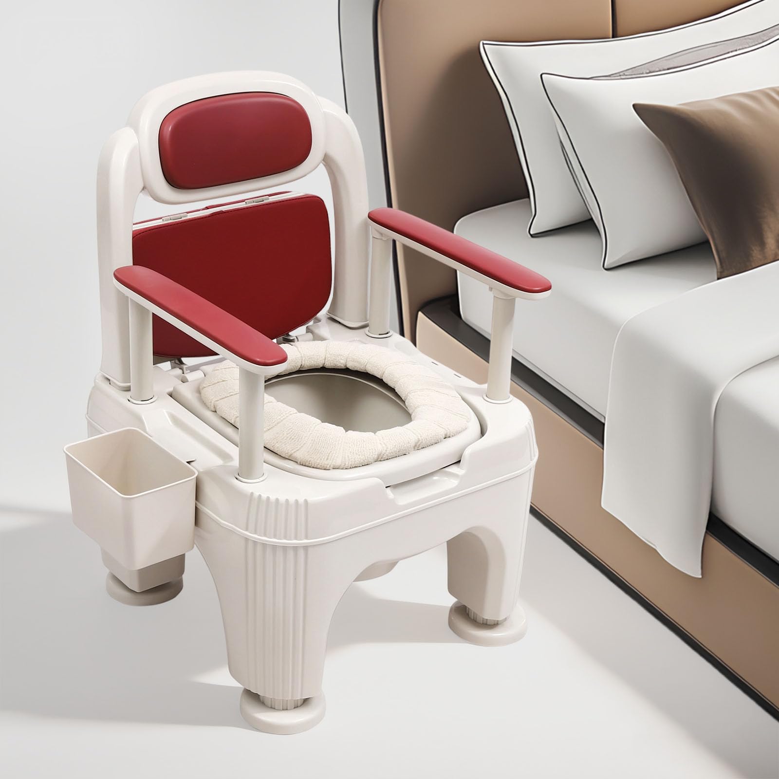 COMMODE CHAIR ポータブルトイレ 新品未使用 Amazon.com: Bedside Commode, Portable Toilet for Adults, Height