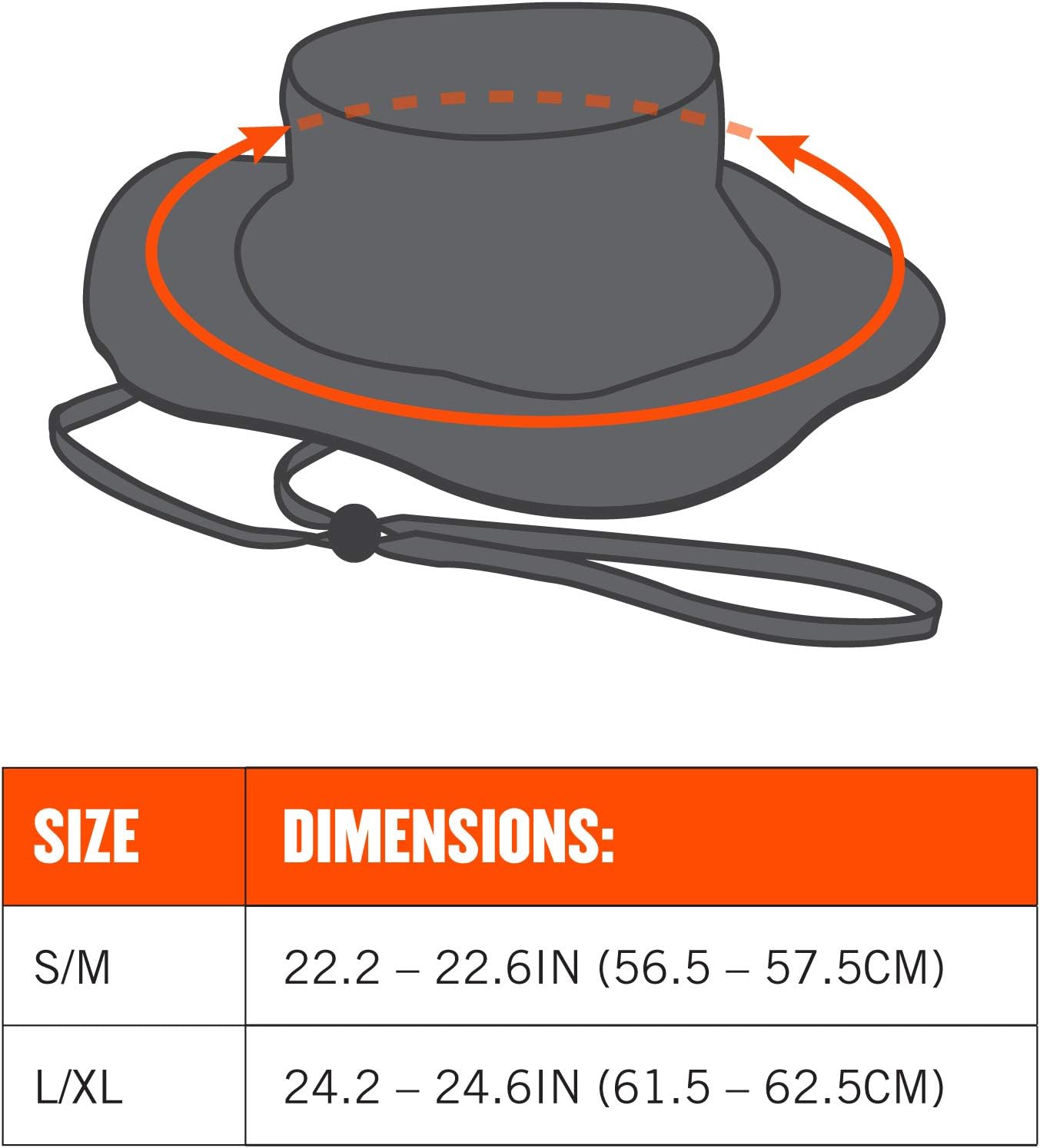 Buy 1 get 1 Cooling Ranger Hat, Lined with Evaporative Soft Microfiber Material for Cooling Relief, Breathable, Ergodyne Chill Its 8935MF