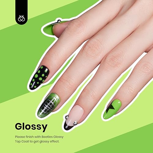 Miniatura 530 de Beetles - Esmalte de uñas en gel de 0.5 onzas fluidas (15ml), curado con lámpara LED, extracción por remojo, para arte de uñas, estética