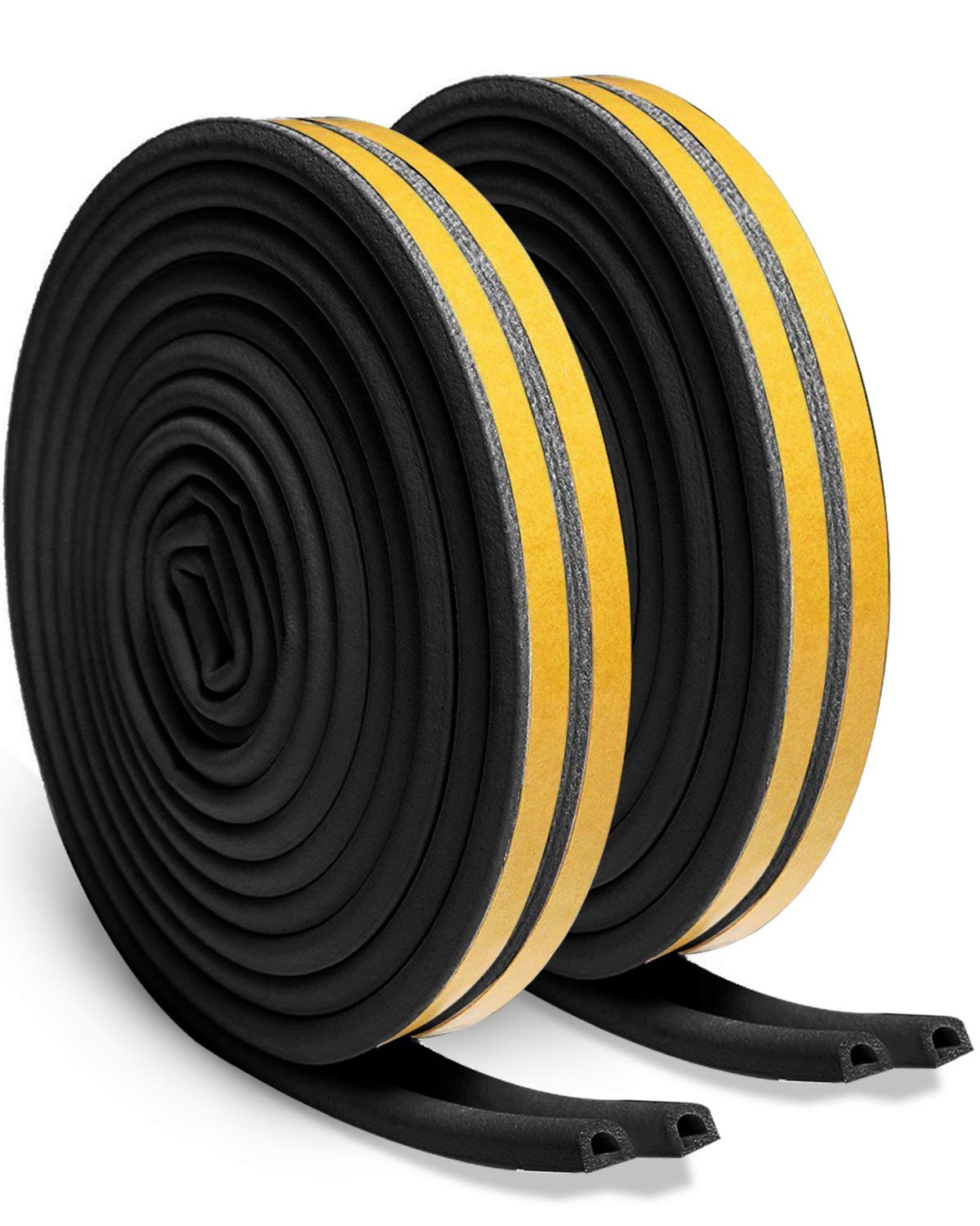 Buy ESMARTER Black Weather Strip Tape, Doors Windows Draught Excluder