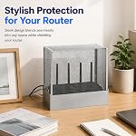 Housse de routeur WiFi grande, environ 90 % des EMF de routeur WiFi et 5G sont bloqués | Housse de routeur Wi-Fi pour protection, cage de Faraday EMF pour routeurs WiFi