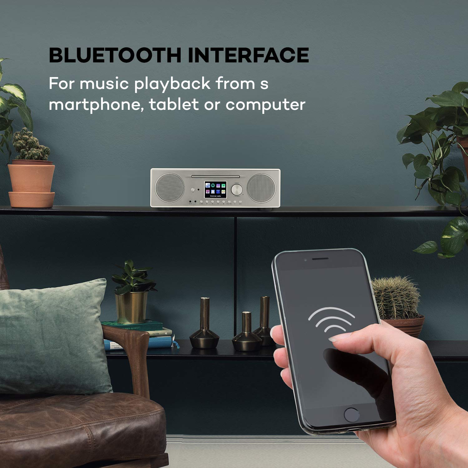 AUNA Connect CD Bluetooth Radio, Digital Radio, Radio, DAB